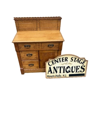 Lavabo antiguo de roble victoriano 67263 Foto 1 de 4