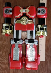 Power Rangers Zeo Earranger DX Puncher Red Battlezord Megazord 1996 incompleto - Foto 1 di 8