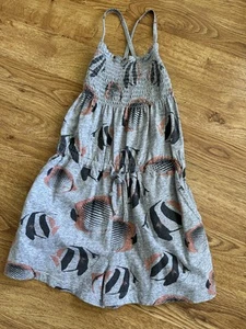 Tea Collection Girl’s Fish Print Romper Shorts  7Y - Picture 1 of 10