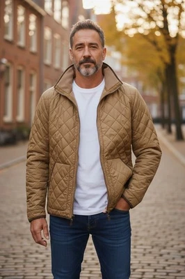 Vintage Polo Ralph Lauren Jacket Mens XL Tan Quilted Insulated Fleece Lined - Image 1 of 4