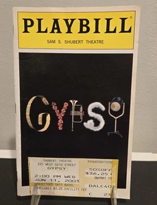 Bernadette Peters Tammy Blanchard "Gypsy" Orig Cast Playbill 2003 mit Ticketstub - Bild 1 von 10