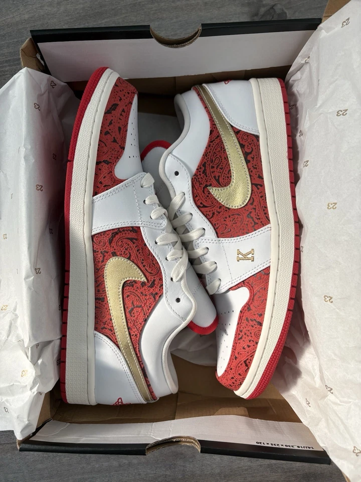 Tênis Air Jordan 1 SE masculino tamanho 11 Low Spades VNDS DJ5185-100 - Imagem 1 de 4