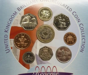 2000 Millennium Royal Mint UK Uncirculated 9-Coin Year Set inc Libraries 50p - Picture 1 of 5