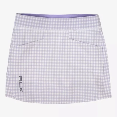 RLX Ralph Lauren Performance Stretch Golf Skort Women's S Purple Multi Pull On - Image 1 of 4