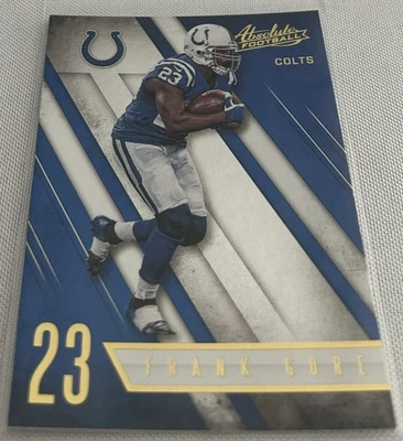 2016 Panini Absolute Football Frank Gore Indianapolis Colts base card #9 - Image 1 of 2