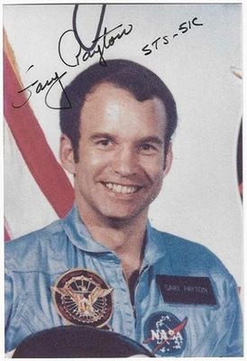 Original-Autogramm von Gary Payton, Astronaut Space Shuttle Discovery STS-51C - Bild 1 von 2
