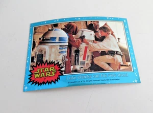 1999 Topps Star Wars Chrome Luke Checks out his new droid. #7 - Picture 1 of 2