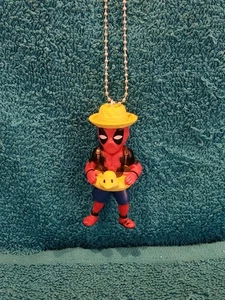 Deadpool on Duck Float Car Rearview Mirror Hanging Ornament - Deadpool  - Picture 1 of 3