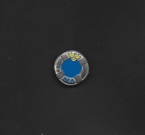 Vintage Swedish Lifebuoy Blue SLS Pin - Picture 1 of 1
