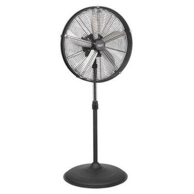 Sealey Industrial High Velocity Oscillating Pedestal Fan 20" 230V HVF20PO - Image 1 of 4