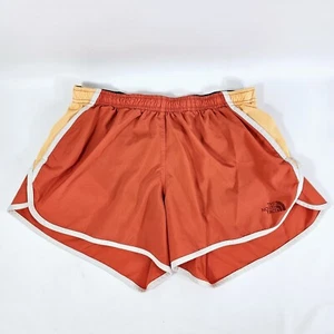 The North Face Womens Size S Orange Training Running Drawstring Short Pants - Picture 1 of 15
