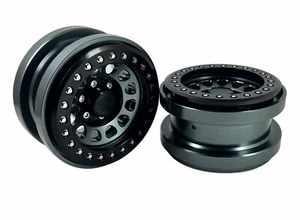 Pistola Dhawk mecanizada CNC 2,9"" ruedas Beadlock de aluminio color para Jeep Axial SCX6 SCX6 - Imagen 1 de 4