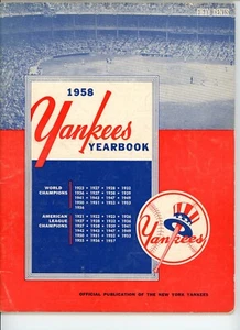 1958 New York Yankees Yearbook VERY GOOD CONDITION *MICKEY MANTLE* - Picture 1 of 1