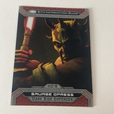 2015 Star Wars Chrome Perspectives Jedi vs. Sith #40S Savage Opress