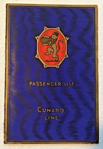Lista de pasajeros RMS Berengaria 1927 - Sir Percy Bates, Astor, Rothschild, Cunard - Imagen 1 de 8