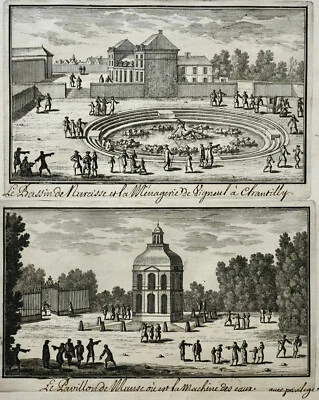 PERELLE GABRIEL EAU  FORTE DU 17 EME CHANTILLY -- - Photo 1/2