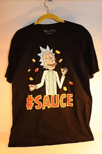 Ripple Junction Herren T-Shirt Rick and Morty #Sauce schwarz Gr. L - Bild 1 von 1