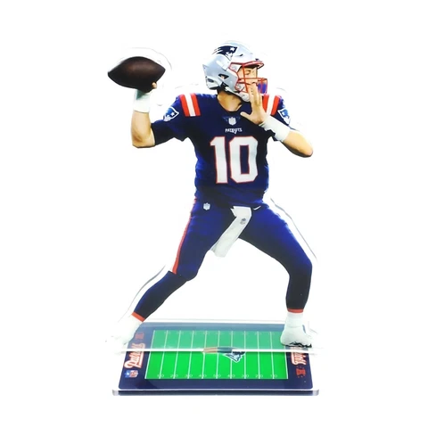 Mac Jones Figure - #10 New England Patriots Rears Back to Pass Figurine Ornament Cover