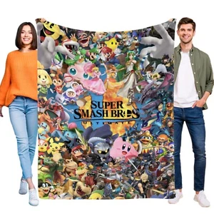 Super smash bros Throw Blanket Gifts for Fans Girls And Boys And Kids 40''*60'' - Picture 1 of 8
