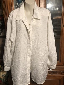 Women's Classic White Button down  Chaus Shirt/Blouse Size 18 - Picture 1 of 11