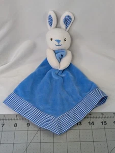 Prestige Baby White Rabbit Lovey Blue Security Blanket 2013 Stuffed Animal Toy - Picture 1 of 8