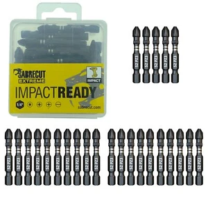 25x 50mm SabreCut PZ3 Impact Drill Driver Screwdriver Bits Set POZI PROFESSIONAL - Picture 1 of 5