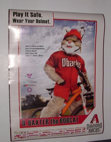 Arizona Diamondbacks Baxter Bobcat Poster 2007, pre-owned (Never Used) Cover