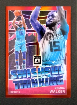 Panini Donruss Optic Swishful Thinking Red 2018-19 /99 Kemba Walker #10 - Imagem 1 de 3