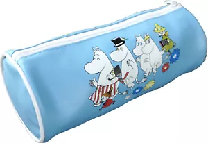 Moomin Pencilcase Tube Blue Moomin Family - Picture 1 of 1