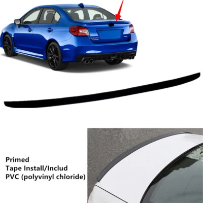 46'' Fit For Subaru WRX 2015-2021 Sedan Universal Trunk Lip Spoiler Wing Primed Foto 1 de 4