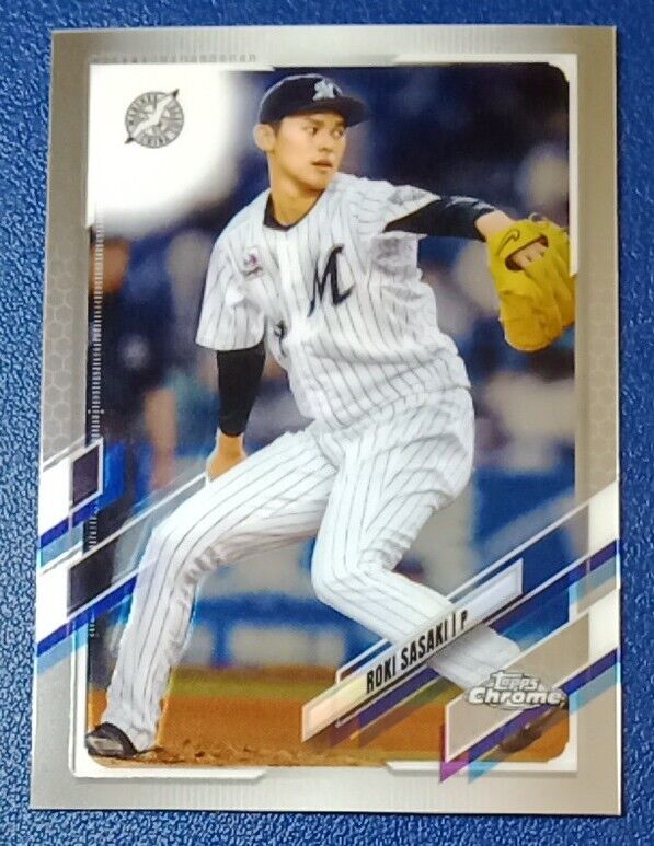 Roki Sasaki 2021 Topps Chrome NPB Baseball Card #194 Chiba Lotte Marines