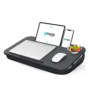 Lap Desk, Portable Laptop Lap Desk with Pillow Large: 21.8x12.1 In Black - Picture 1 of 7