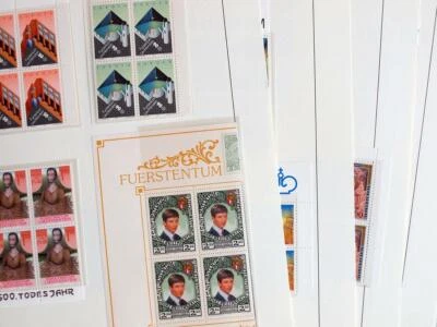 LIECHTENSTEIN 1987 Cpl XF MNH** Bloc YEAR SET, Architecture Castle Fish Animals - Image 1 of 4