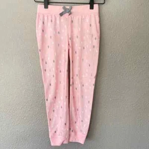 Joe Fresh Kids Christmas Tree Holiday Pink Grey Jogger Pajamas Pant Comfort Sm 6 - Picture 1 of 7