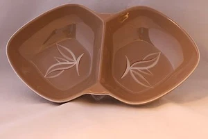 Mid Century Modern Winfield Pottery Desert Dawn Pattern Divided Serving Bowl - Picture 1 of 6