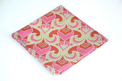 Lord R Colton Masterworks Pocket Square - Lake Lacar Pink Silk - $75 Retail New - Image 1 of 3