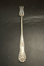 1877 niagara falls silver co silver Plate Wild Rose Long Handle Pickle Fork