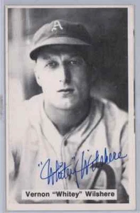 Whitey Wilshere Vintage Autograph Rowe Photo Postcard Beckett - Picture 1 of 6
