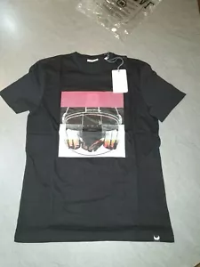 T-shirt Kaporal uomo Ovel nera, taglia UK M nuova con etichetta - Foto 1 di 3