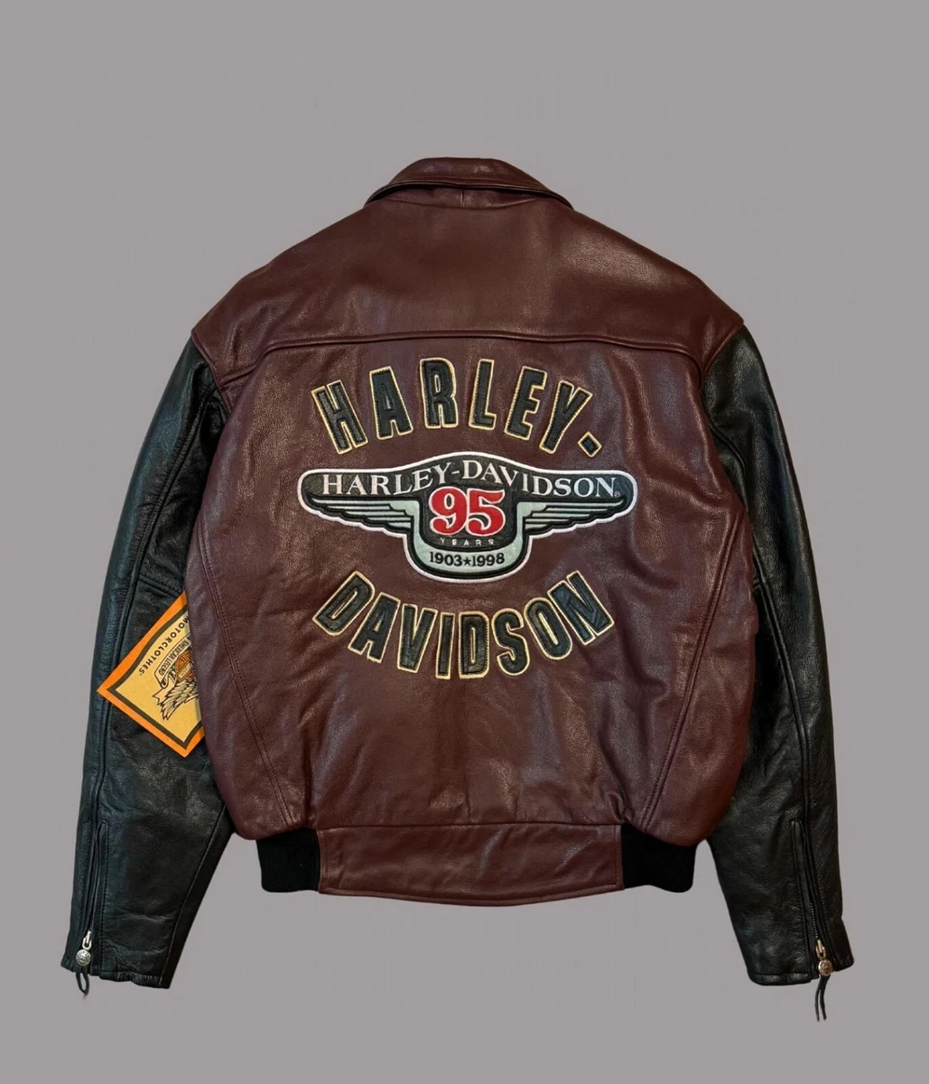 Harley Davidson 95th Anniversary Leather Jacket for sale - eBay