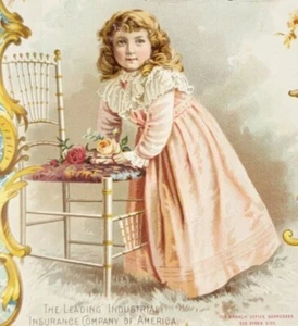 1894 Victorian Advertising Calendar Die Cut Metropolitan Life Insurance Co. - Picture 1 of 4