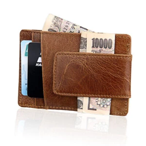 Cuero Magnético Bolsillo Frontal Con Clip para Dinero Billetera RFID Bloqueo Portatarjetas para Hombre - Imagen 1 de 17