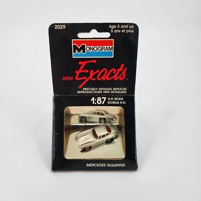 1989 Monogram Silver Mercedes Gullwing Mini Exacts 1:87 HO Scale #2029 - Image 1 of 4
