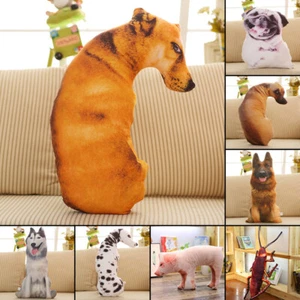 Lustiges 3D Hundedruck Dekokissen kreatives Kissen niedliche Plüschpuppe Geschenk Wohndeko - Bild 1 von 20