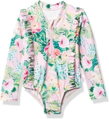 Seafolly Kids La Vie Boheme Long Sleeve One-Piece Swimsuit L41835 Size 4 - Image 1 of 3