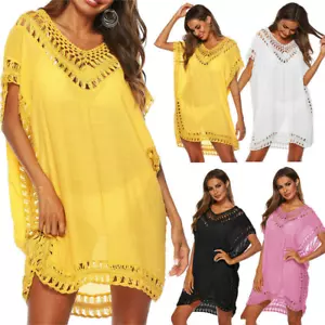 ✅Women Summer Bikini Cover Up Sarong Beach Dress Swimwear Kaftan Beach Swimsuit✅ - Picture 1 of 20