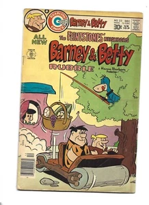 BARNEY AND BETTY RUBBLE #23 CHARLTON 1976 V+ LOW GRADE. COMBINE SHIP - Picture 1 of 2