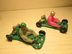 L@@K ESTATE FIND GO-CARTS WITH DRIVERS LOT OF 2 1960'S OR SO HONG KONG AS IS $5 - Picture 1 of 14
