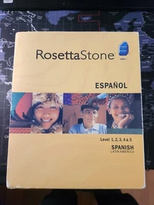 Rosetta Stone Spanish (Latin America) Level 1-5 Set with headset - Picture 1 of 2