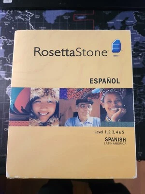 Rosetta Stone Spanish (Latin America) Level 1-5 Set with headset - Image 1 of 2